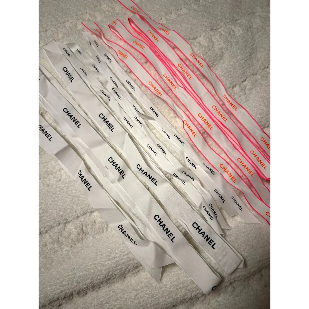 12 Authentic Chanel Assorted Logo Ribbons